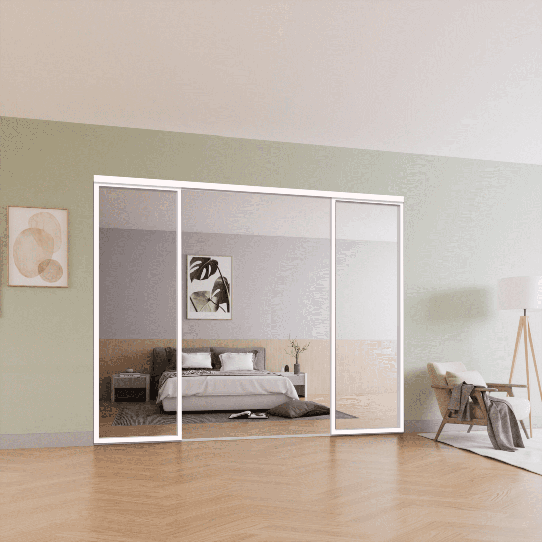 120x96 - 4 Panels - Open - White (clear)