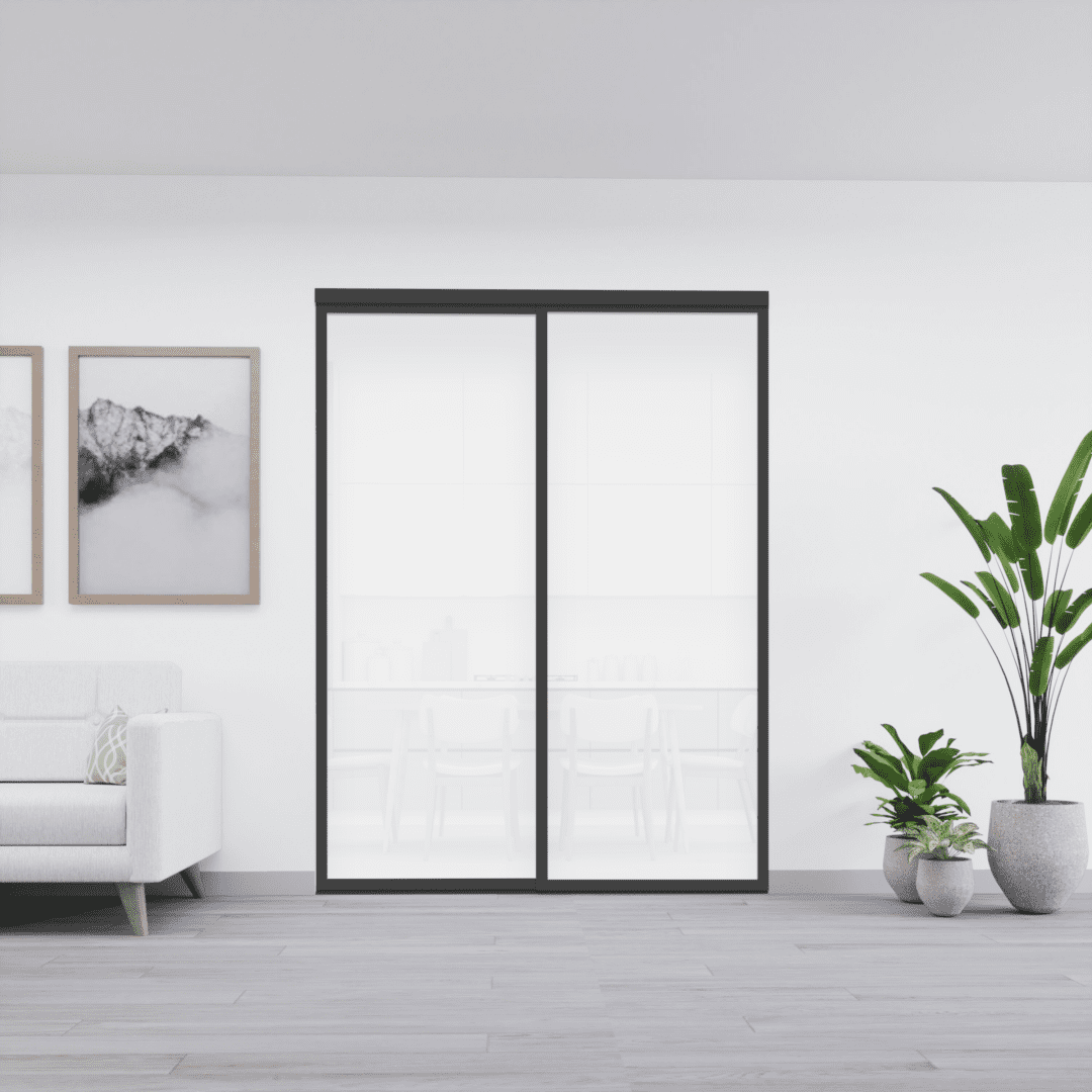 2 Panels RD - Close - Charcoal (frosted)