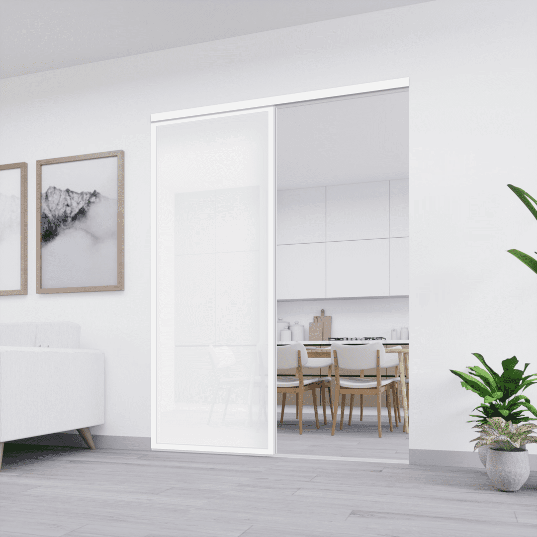 2 Panels RD - Open - White (frosted)