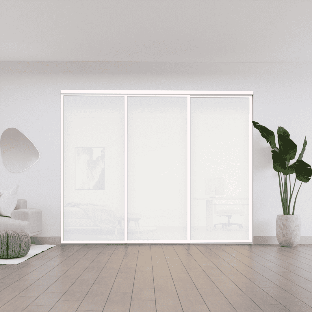 3 Panels RD - Closed - White (frosted)