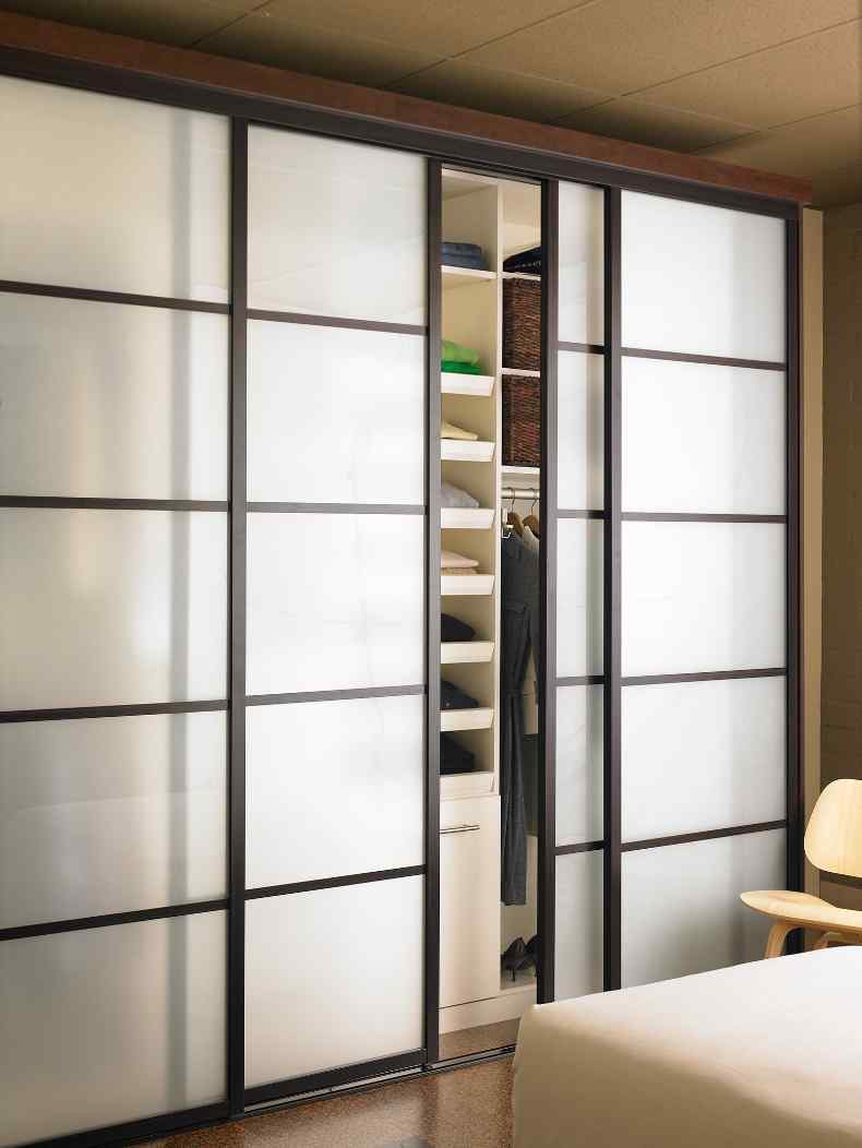 closet doors with divider strips residential